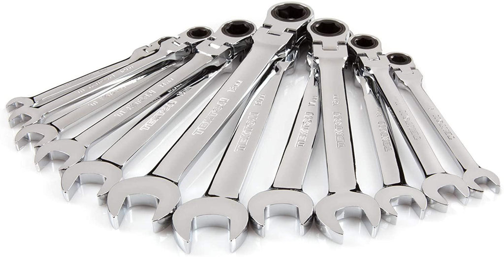 TEKTON Flex Ratcheting Combination Wrench Set, 12-Piece (8-19 mm) - Holder | WRN57170