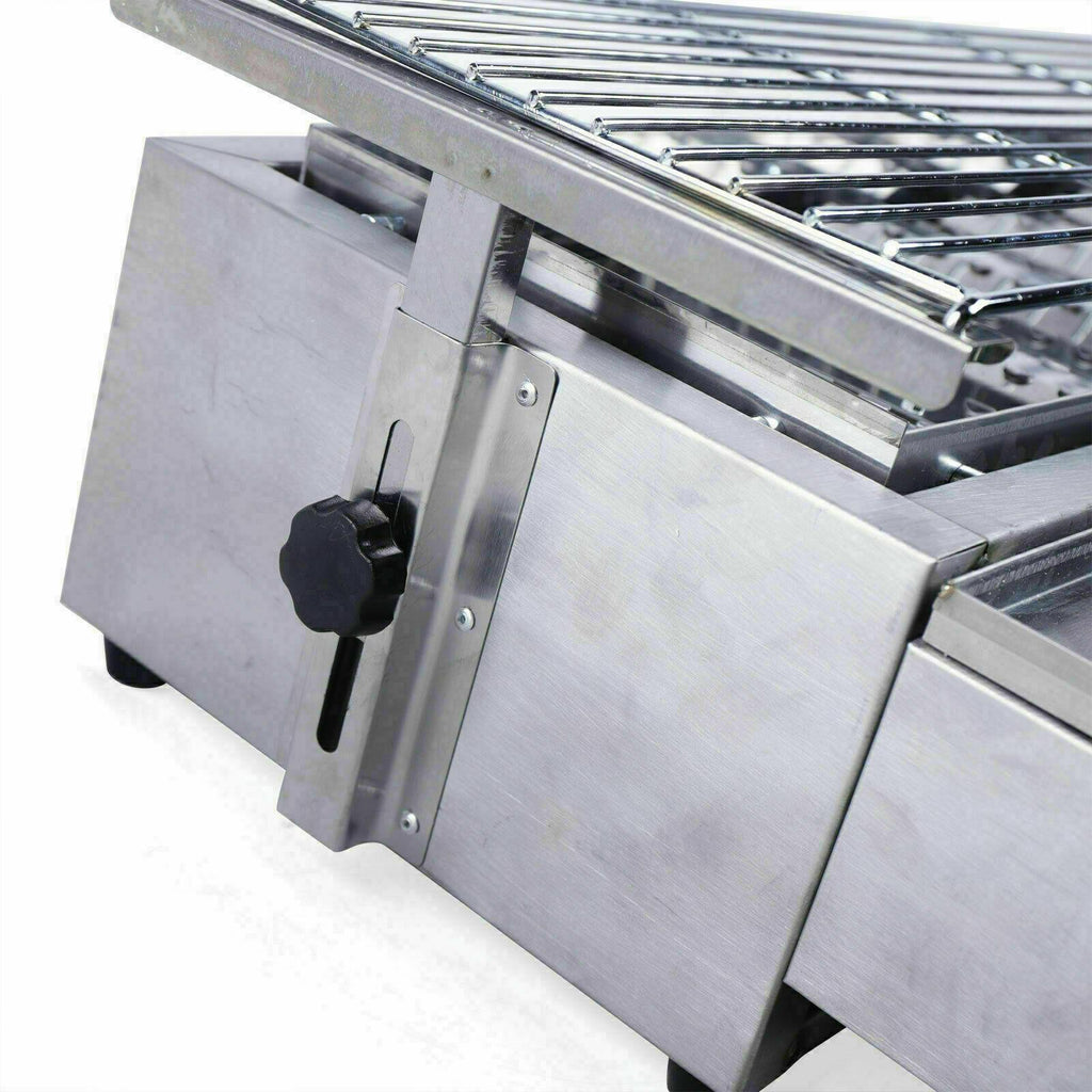 Commercial Gas LPG Grill 2800PA Outdoor BBQ Tabletop Cooker 8-Burner Smokeless