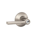 Custom Latitude Satin Nickel Keyed Entry Door Lever