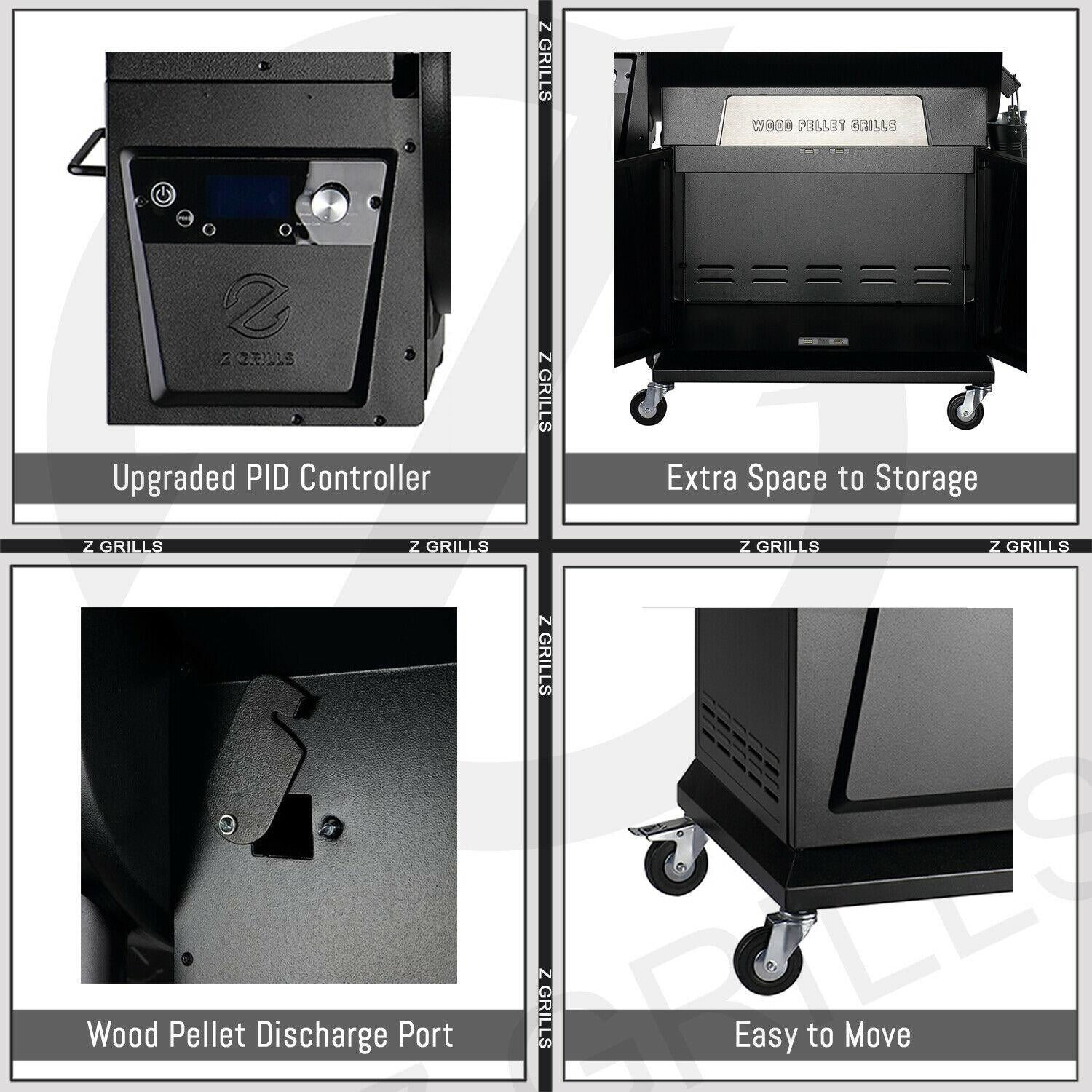 ZPG-700D4E Pellet Grill BBQ Smoker Digital Control 697 sq. in.