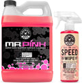 Chemical Guys CWS_402QDSW Car Wash &amp; Quick Detailer Bundle - Mr. Pink Foaming Car Wash Soap, 128 oz (1 Gallon) + Speed Wipe Sprayable Gloss &amp; Quick Detailer, 16 oz (2 Items)