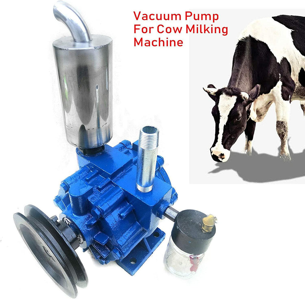 Cow Vacuum Pump Milker, 220L/min Milker Vacuum Pump MilMachine For Farm Cows Goat Bucket Barrel