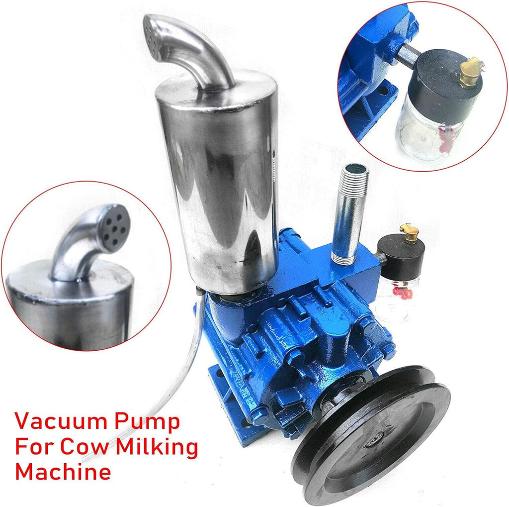 Cow Vacuum Pump Milker, 220L/min Milker Vacuum Pump MilMachine For Farm Cows Goat Bucket Barrel