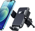 Qifutan Car Phone Holder Mount [Upgraded Metal Hook Clip] Air Vent Cell Phone Holder Car Phone Mount Cradle with Adjustable Vent Clip [Firmly Grip &amp; Never Slip] Fit for All iPhone Android Smartphones