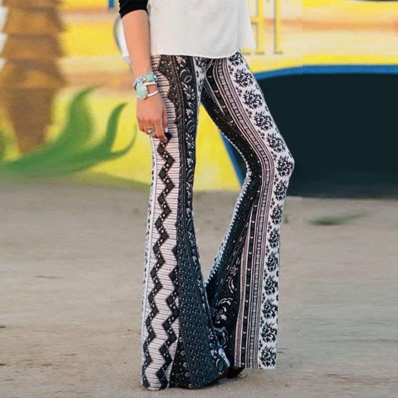 boho loose wide leg pants