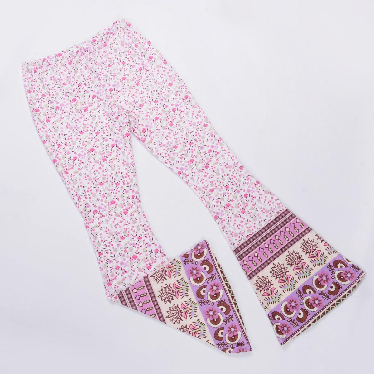 boho loose wide leg pants