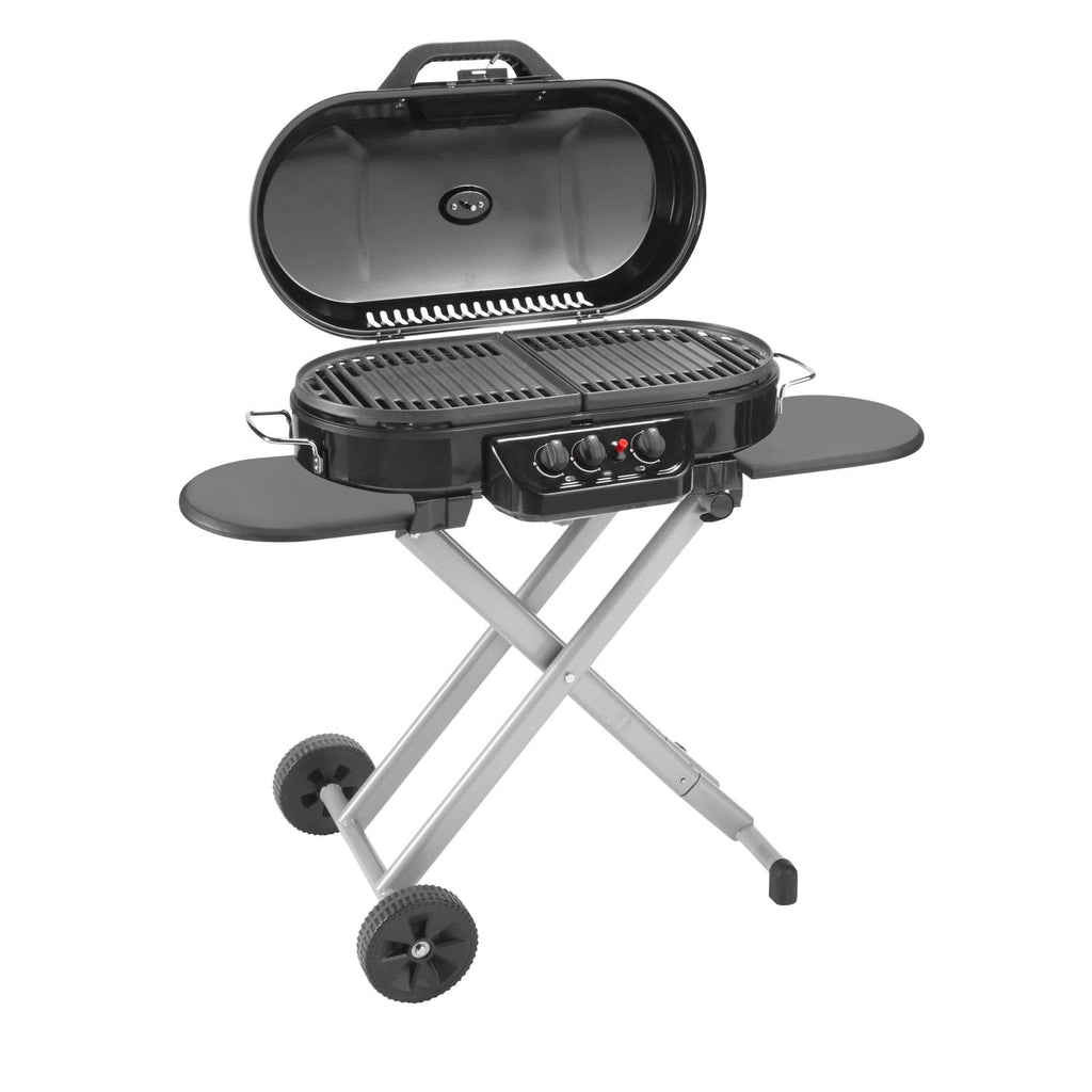 grill gas propane burner portable steel bbq 285 standup, red