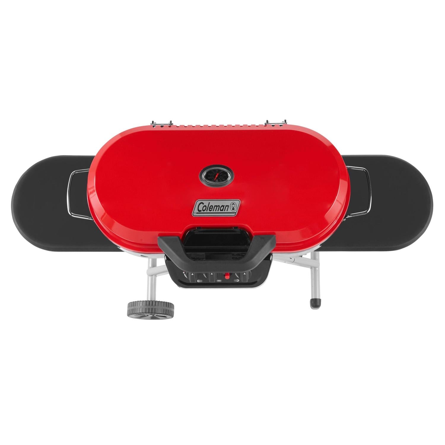 grill gas propane burner portable steel bbq 285 standup, red