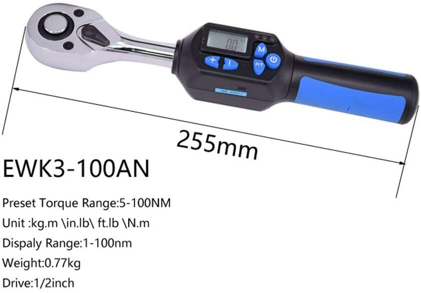 W-SHTAO Digital Torque Wrench Mini Professional Electronic Short Handle Torque Wrenches Repair-Tools-Kit-Set-Tool Bike-Repair Hand-Tools (Color : WR3 30AN)
