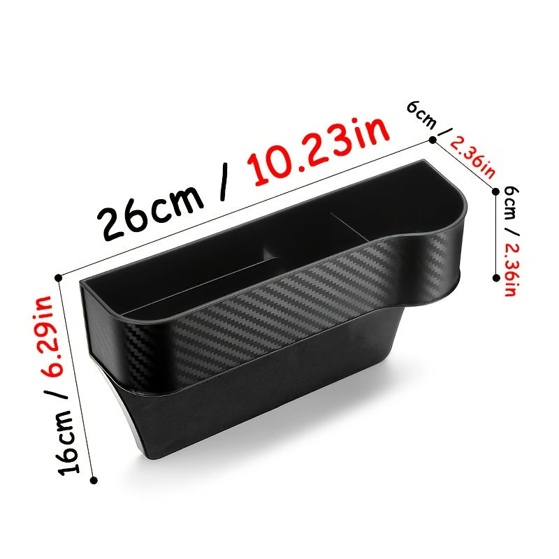 1pc Car Seat Gap Filler Organizer, Multifunctional Car Seat Key Holder Passenger Driver Front Seat Side StoraBox With Cup Holder