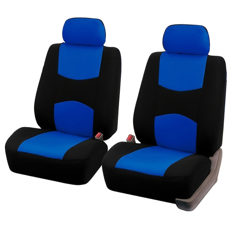Upgrade Your Car's Interior With This Universal Seat Cover Set - 2pcs, Multi-color, 2mm Sponge!