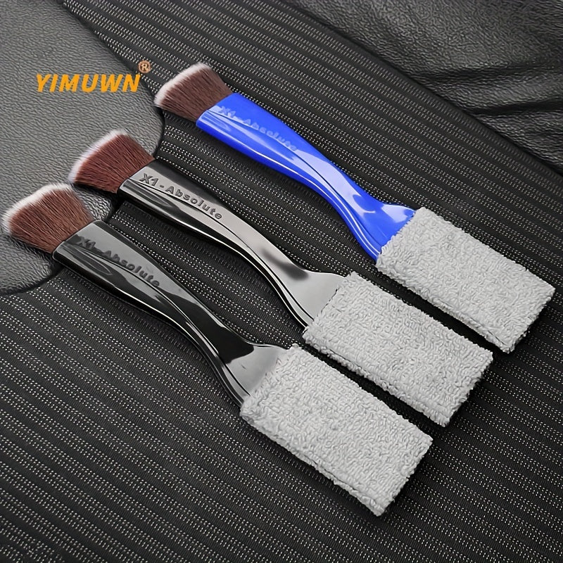 Effortlessly Clean Your Car's Interior with this Soft Brush Air Conditioner Cleaning Tool!