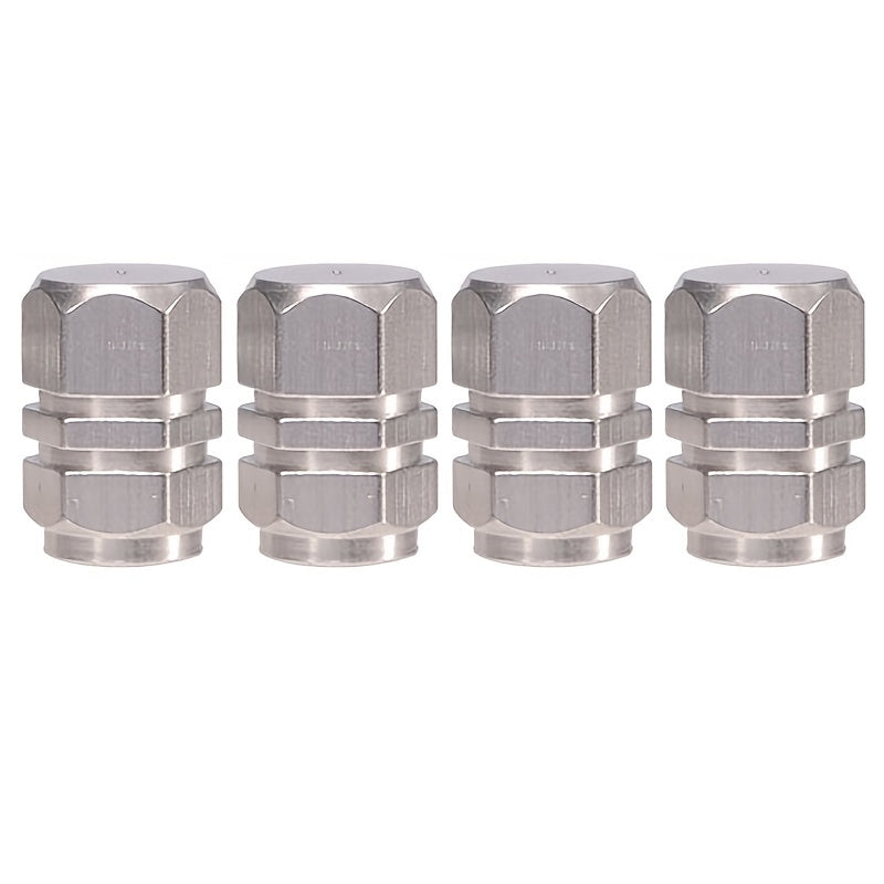 4/8pcs Aluminum Alloy Tire Valve Caps - Dustproof &amp; USA AIR Compatible - For Cars, Motorcycles &amp; Trucks