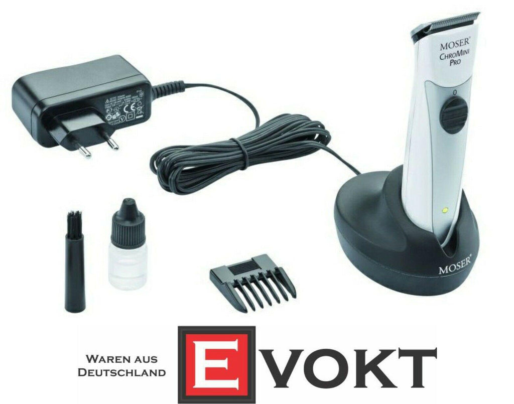 Moser ChroMini Pro 1591 White Professional Cordless Hair Trimmer Be2