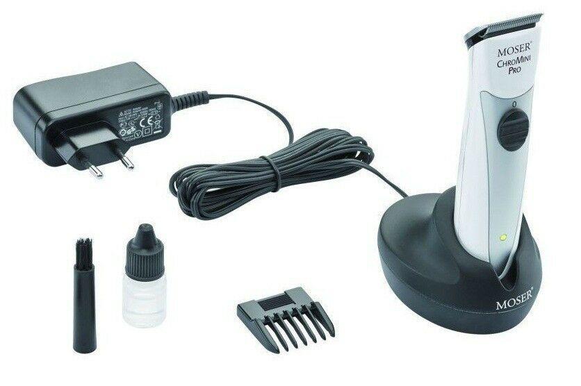 Moser ChroMini Pro 1591 White Professional Cordless Hair Trimmer Be2