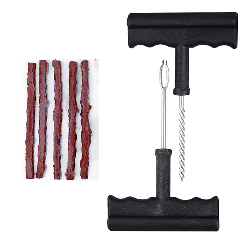 Complete Car &amp; Motorcycle Tire Repair Tool Kit - Fix Punctures &amp; Replace Tires Easily!