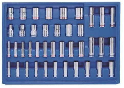 286-Piece Mechanics Tool Set Standard SAE and Metric Combination Polished Chrome vt-10321-6