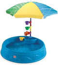 step2 play &amp; shade pool for toddlers | plastic kids outdoor pool, multicolor