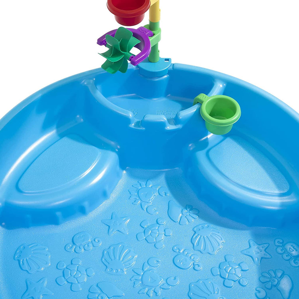 step2 play &amp; shade pool for toddlers | plastic kids outdoor pool, multicolor