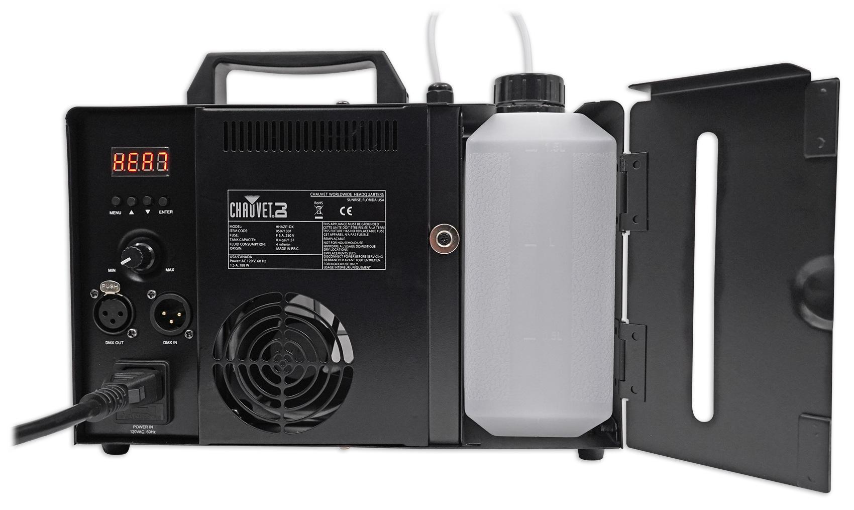 Chauvet DJ Hurricane Haze 1DX Water Based Haze Machine Hazer + Gallon of Fluid