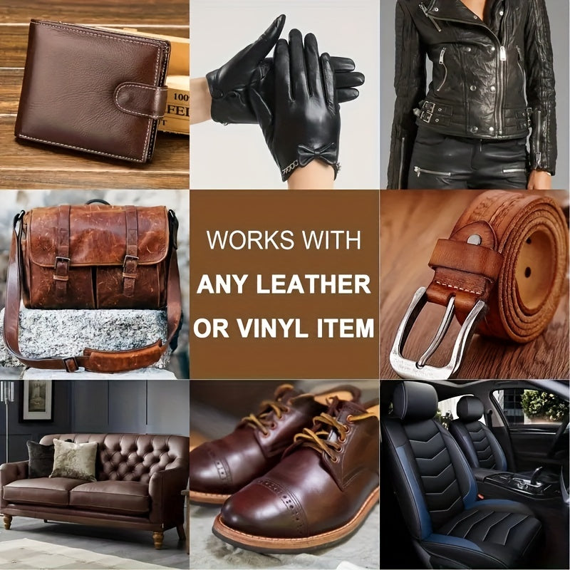 Restore Your Car Seats &amp; Steering Wheel with 20ml Leather Repair Gel - Home Leather Refurbishment Made Easy!