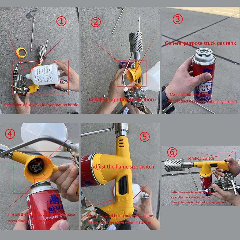 beyori Oxalic Acid Vaporizer, Bees Fogger Machine Propane for Beekeeping Place