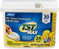 Camco TST MAX RV Toilet Treatment Drop-INs | Control Unwanted Odors and Break Down Waste and Tissue | Septic Tank Safe | Lemon Scent | 30-pack (41577)