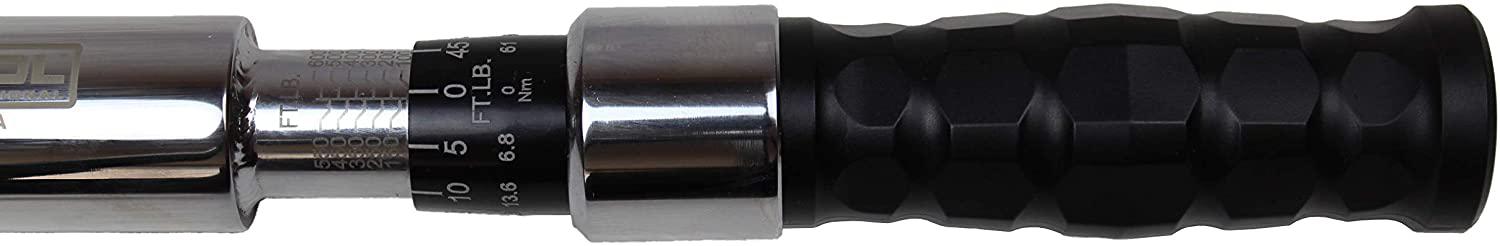 K Tool International - 3/4" Drive 41" Long Adjustable Torque Wrench, 100-600 ft/lbs, Comfort Grip, Accurate +/- 4% clockwise +/- 6% Counter Clockwise, Made in USA; KTI72176A