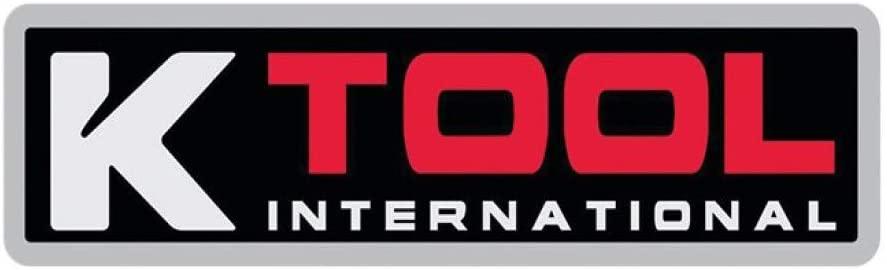 K Tool International Deep Impact Socket Set, 26-Piece 1/2" Drive, 6-Point (10mm-36mm); Durable Heat Treated Chrome-Moly Steel, Laser Engraved Sizes; KTI38202