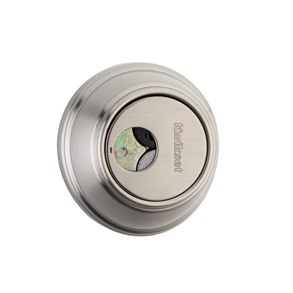 816 Series Satin Nickel Single Cylinder Key Control Deadbolt featuring SmartKey Security