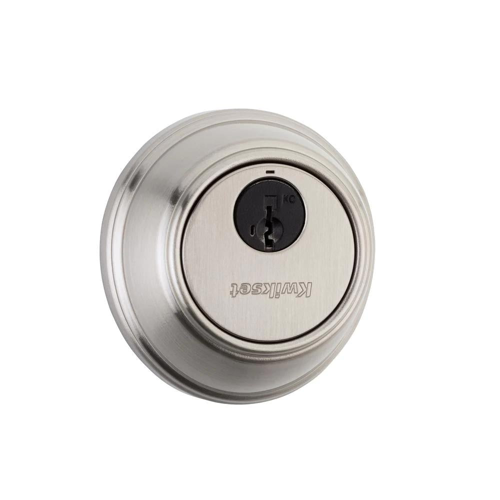 816 Series Satin Nickel Single Cylinder Key Control Deadbolt featuring SmartKey Security