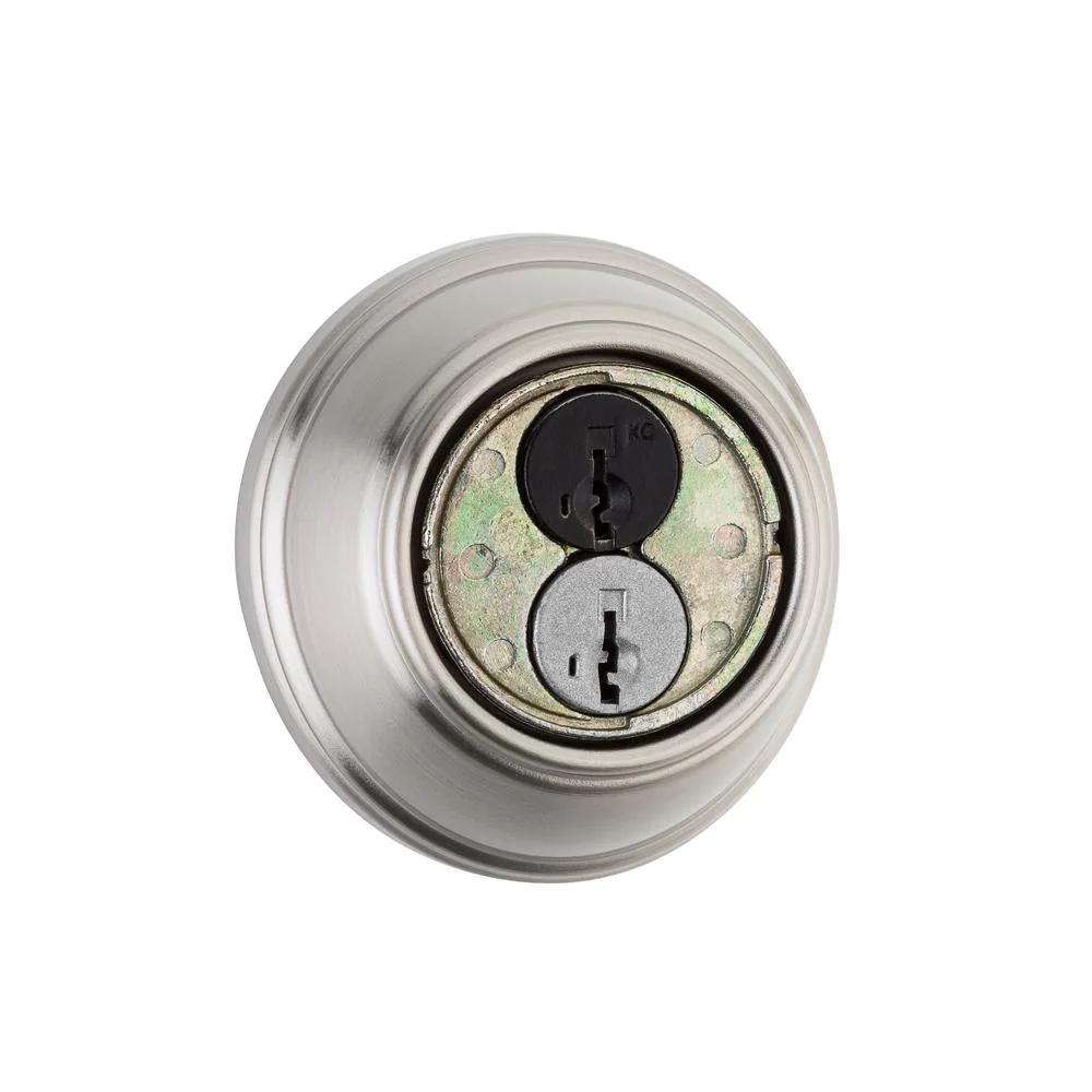 816 Series Satin Nickel Single Cylinder Key Control Deadbolt featuring SmartKey Security
