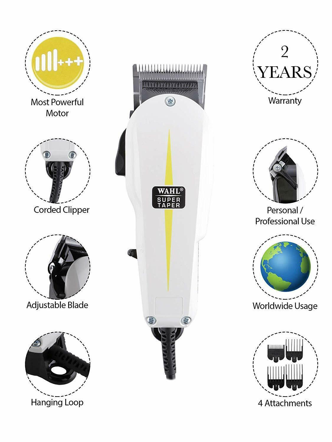 Original Wahl Professional Super Taper Professional Corded Clipper With Pen