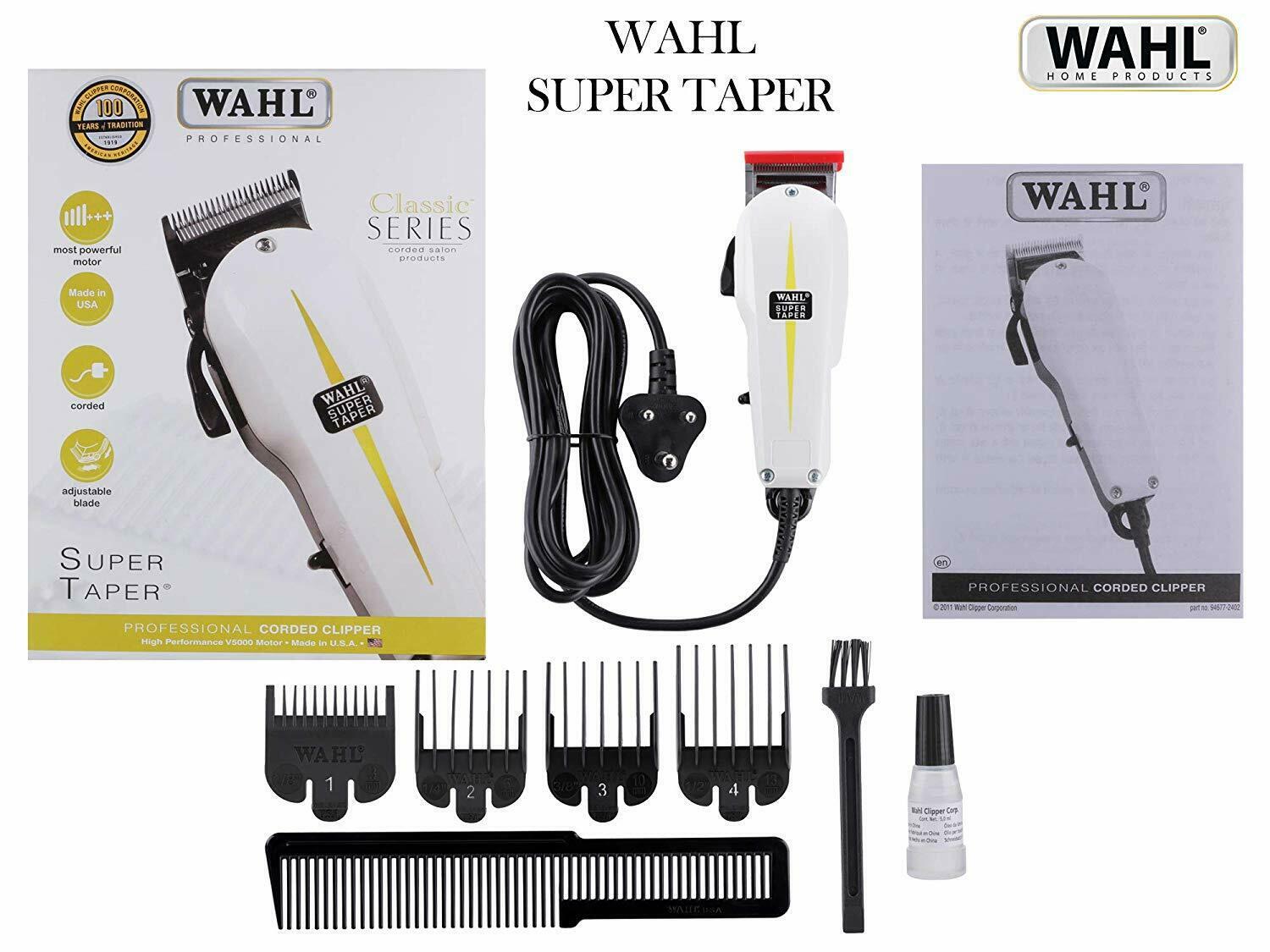 Original Wahl Professional Super Taper Professional Corded Clipper With Pen