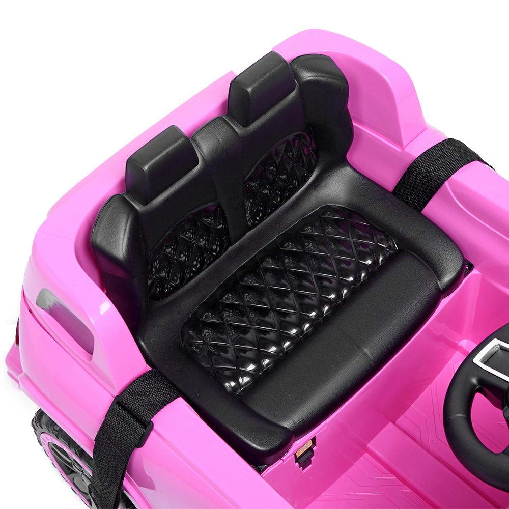 SEGMART Kids Electric Battery-Powered Ride On Truck Car RC Toy, 3 Speeds Electric Vehicles Christmas Gifts, LED Lights Kids Ride on Toys to Ride on Pavement Grass Mud Gravel Hills, Pink, Q6831