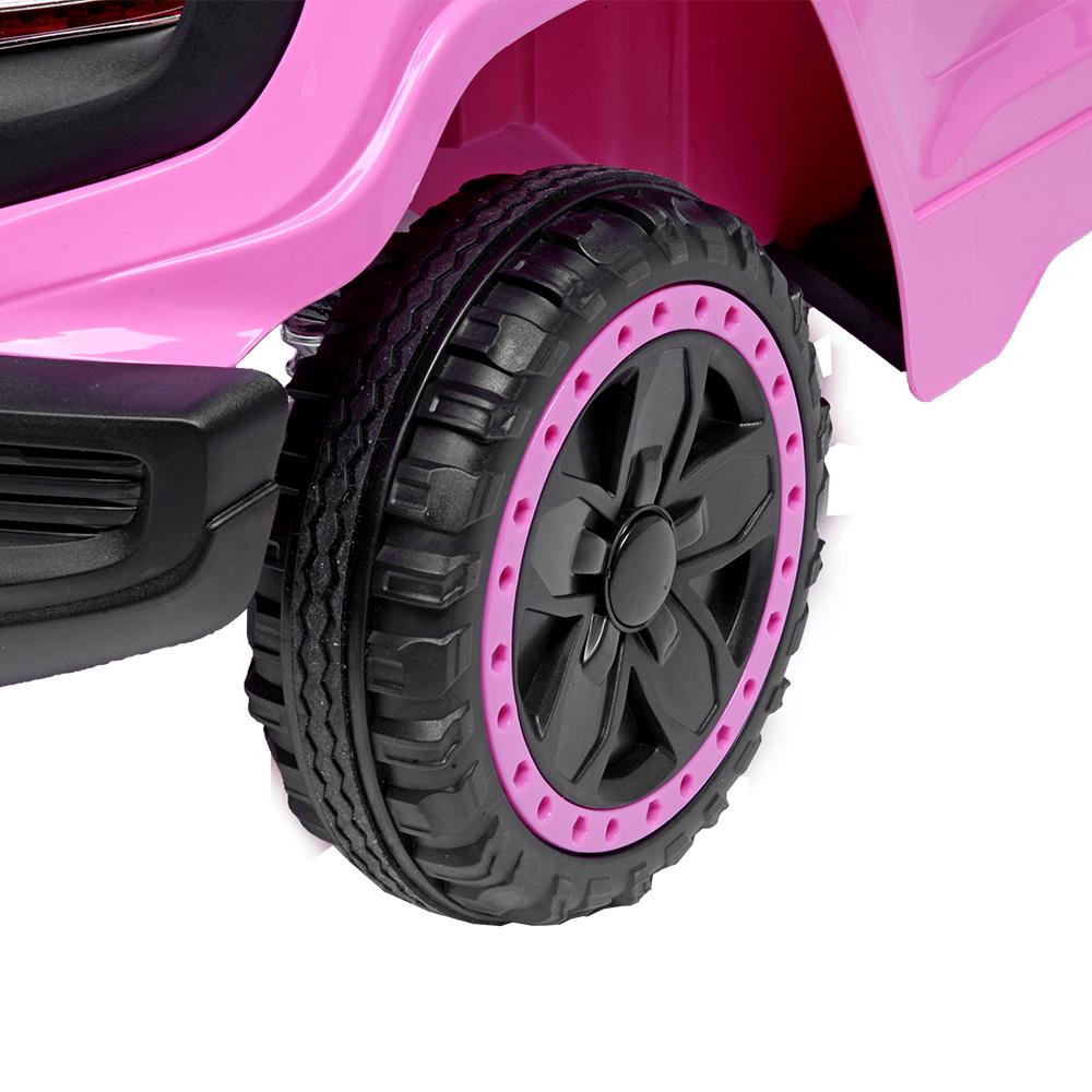 SEGMART Kids Electric Battery-Powered Ride On Truck Car RC Toy, 3 Speeds Electric Vehicles Christmas Gifts, LED Lights Kids Ride on Toys to Ride on Pavement Grass Mud Gravel Hills, Pink, Q6831