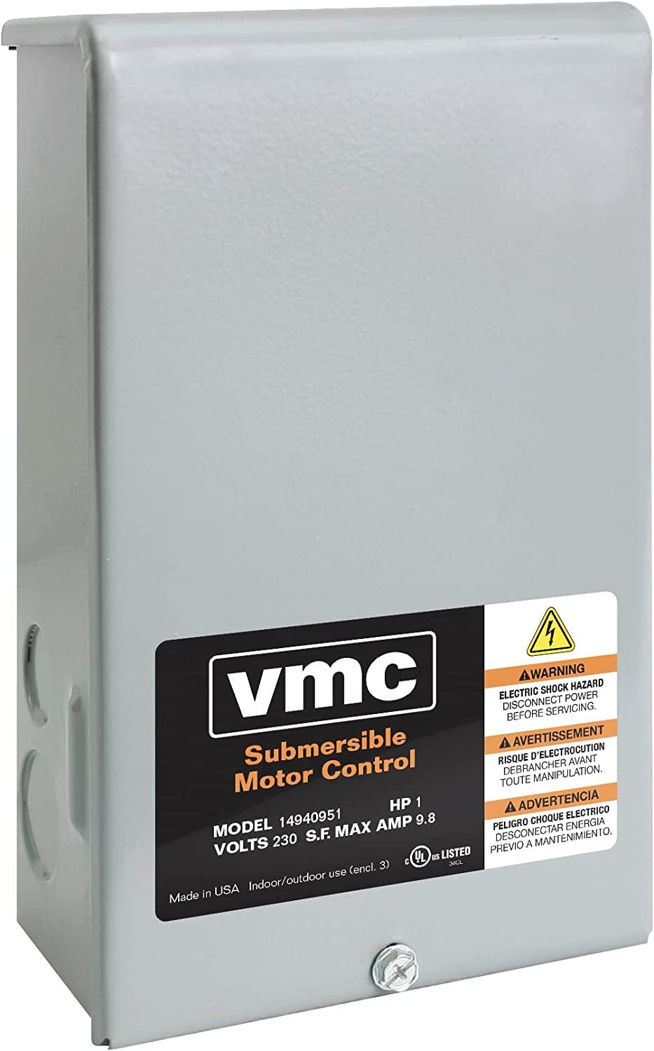 Red Lion 640222 RLCB15-230 1.5-HP 230-Volt VMC Control Box for Submersible Well Pump, Grey