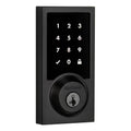 SmartCode 915 Touchscreen Contemporary Matte Black Single Cylinder Electronic Deadbolt Featuring SmartKey Security