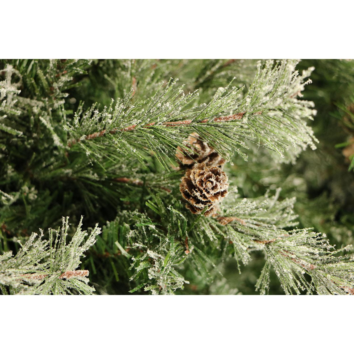 Fraser Hill Farm 7.5-Foot Pre-Lit Buffalo Fir Green Slim Artificial Christmas Tree, Smart Lights, FFBF075-3SN