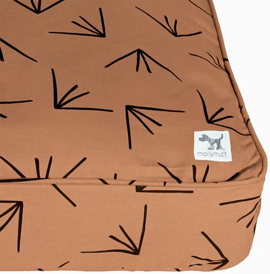 Molly Mutt Medium to Large Duvet Cover, Heat Waves, Brown with Black Accents, 22"x27"x5"