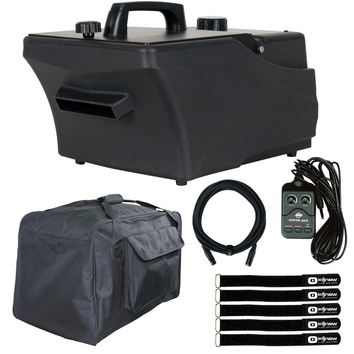 American DJ Entour Chill 800 Watt High-Output Continuous Low-Lying Fog Machine with Protective Transport Case Package