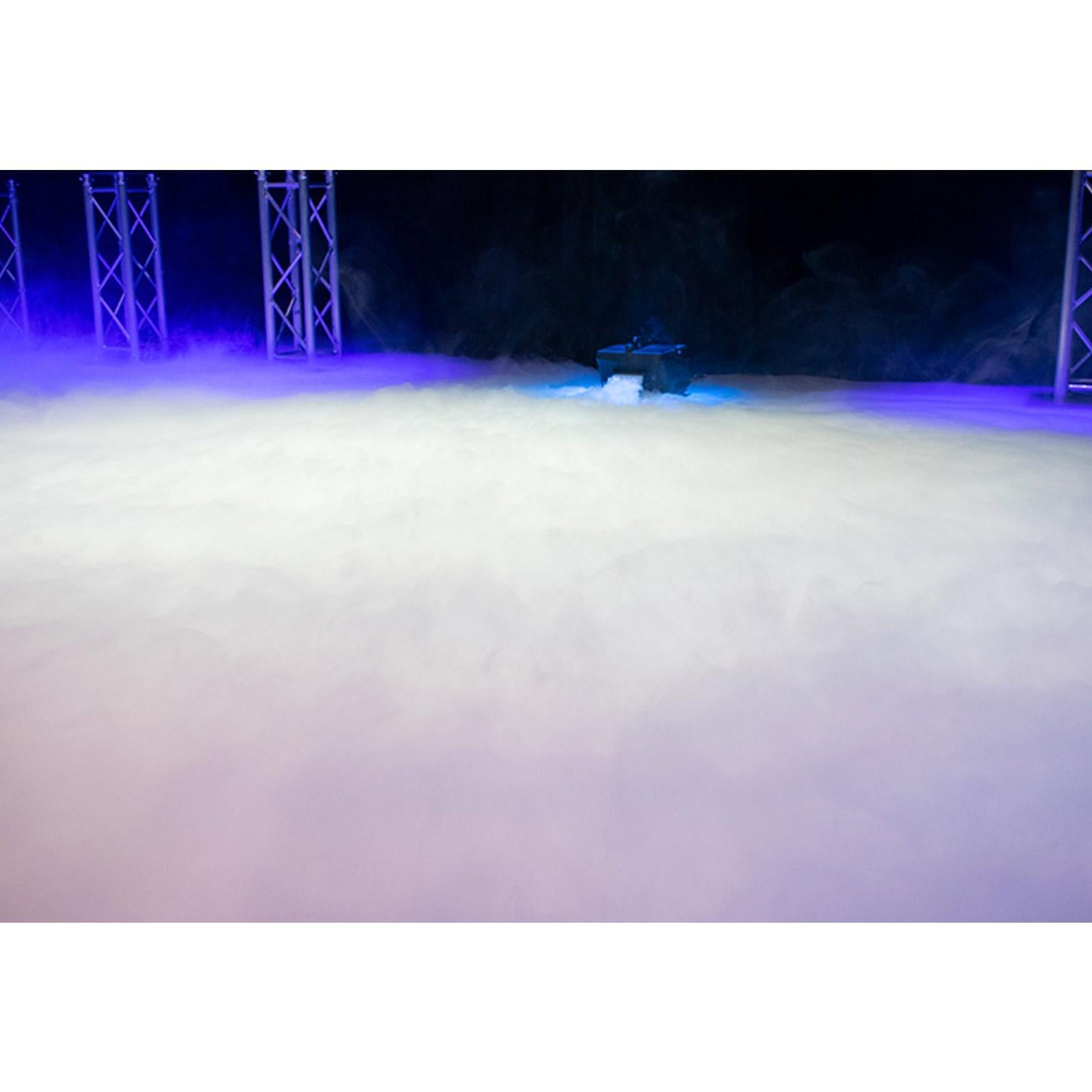 American DJ Entour Chill 800 Watt High-Output Continuous Low-Lying Fog Machine with 4 Gallons of Premium Fog Juice Package