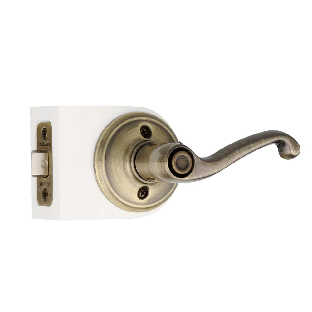 Flair Antique Brass Bed/Bath Door Lever