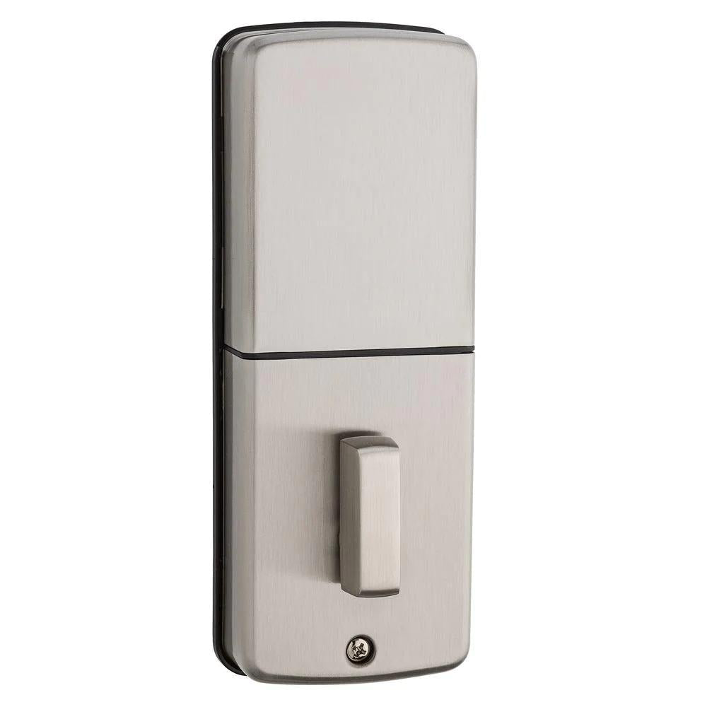 Powerbolt2 Satin Nickel Single Cylinder Electronic Deadbolt Featuring SmartKey Security and Cove PassaKnob