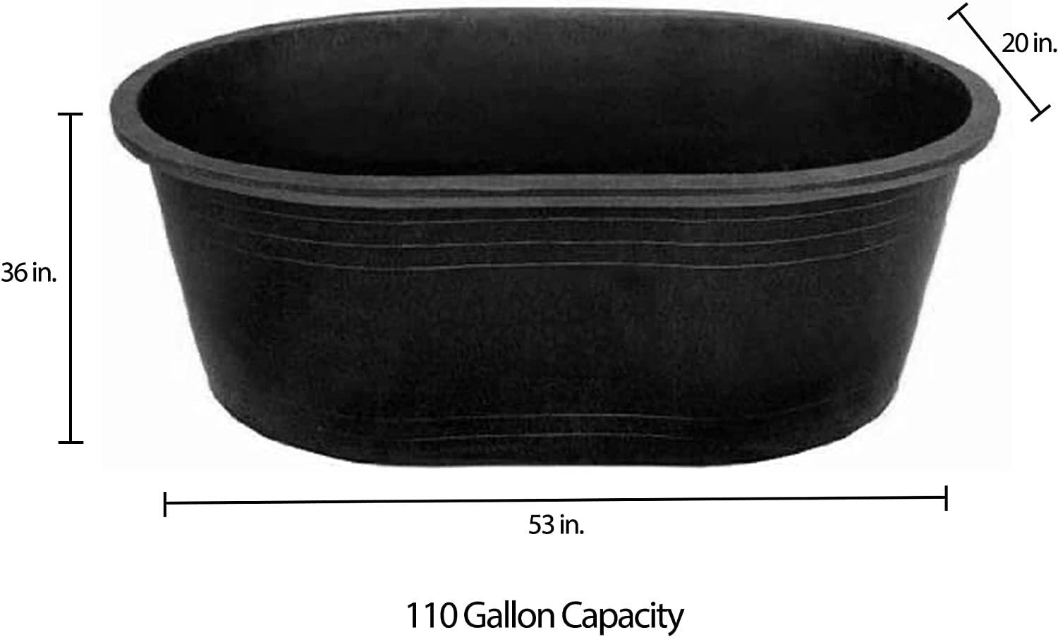 Tuff Stuff Products KMT100 Oval Tank, 110-Gallon