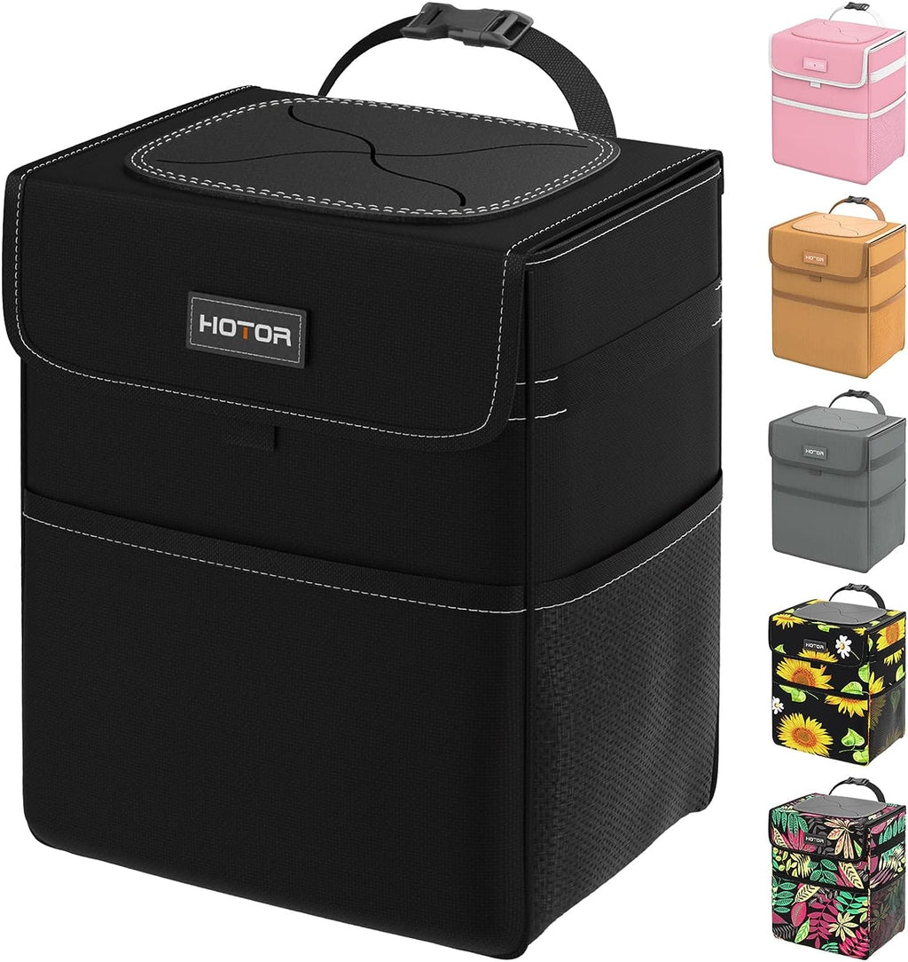 HOTOR Car Trash Can - Leak-Proof Car Organizer and Storage Bag for The Back/Front/Console of Any Cars,Sedans, SUVs &amp; Trucks Easy-to-Install Car Accessory Interior
