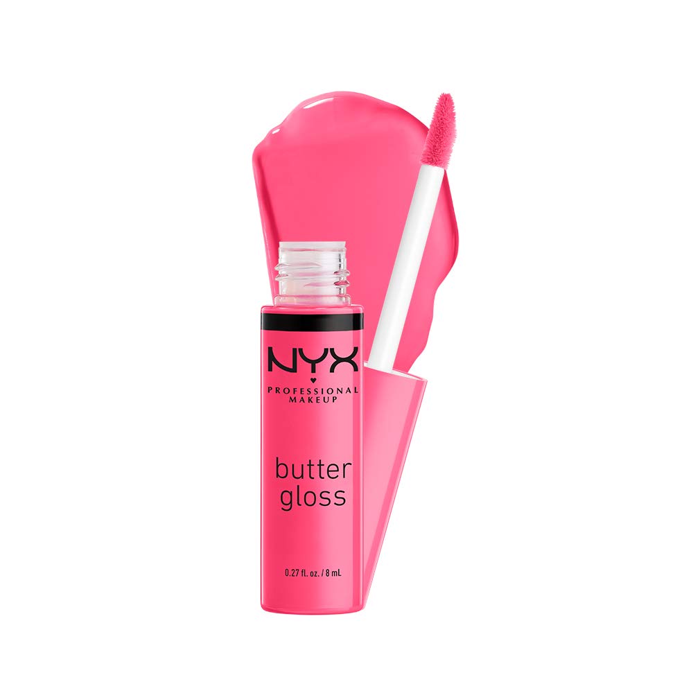 NYX PROFESSIONAL MAKEUP Butter Gloss, Non-Sticky Lip Gloss - Peaches &amp; Cream (Pink Coral)
