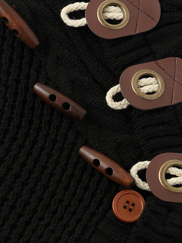 mens single breasted high neck cable knit warm casual cardigans
