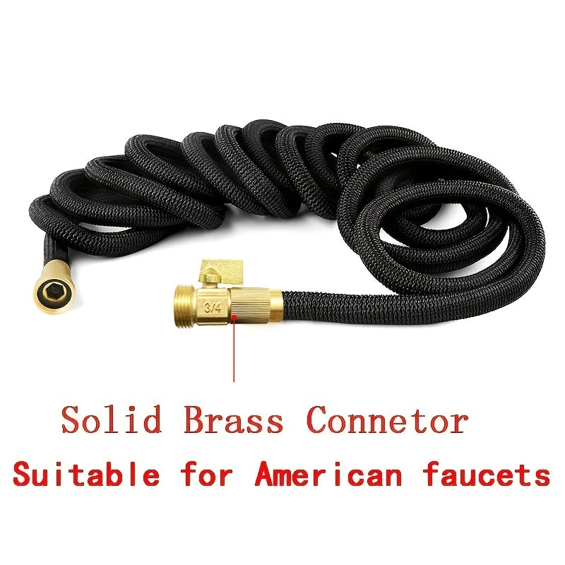 1pc Garden Water Hose 3/4 Expandable Magic Flexible Garden Hoses High Pressure Washing Hose Pipe Plastic For Watering Lawn