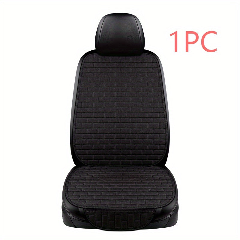 Car Seat Cover Front Set Choose Flax Car Seat Protector Cushion Linen Fabric Car Accessories Universal Size Car Seat Cushion